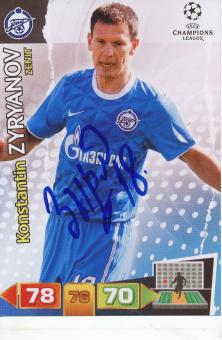 Konstantin Zyryanov  Zenit St.Petersburg  Fußball Autogramm Foto original signiert 