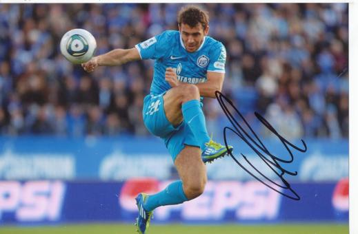 Roman Shirokov  Zenit St.Petersburg  Fußball Autogramm Foto original signiert 