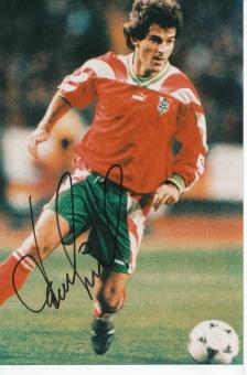 Emil Kostadinov  Bulgarien  Fußball Autogramm Foto original signiert 