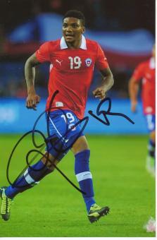 Junior Fernandez  Chile  Fußball Autogramm Foto original signiert 
