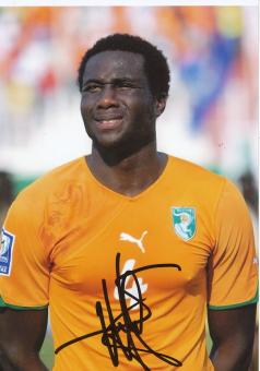 Souleymane Bamba  Elfenbeinküste  Fußball Autogramm  Foto original signiert 