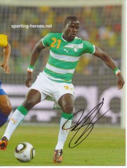 Emmanuel Eboue  Elfenbeinküste  Fußball Autogramm  Foto original signiert 