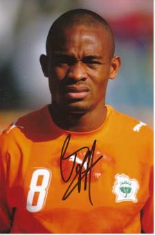 Kalou Bonaventure  Elfenbeinküste  Fußball Autogramm  Foto original signiert 
