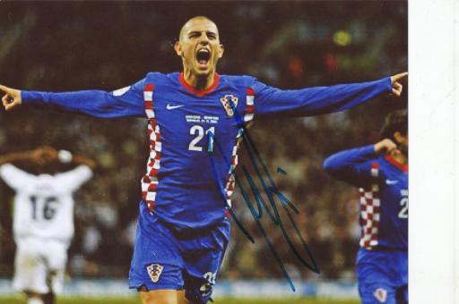 Mladen Petric  Kroatien  Fußball Autogramm  Foto original signiert 