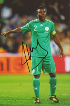 Joseph Yobo  Nigeria  Fußball Autogramm  Foto original signiert 
