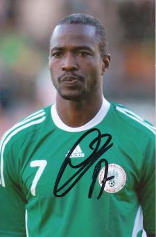 John Utaka  Nigeria  Fußball Autogramm  Foto original signiert 