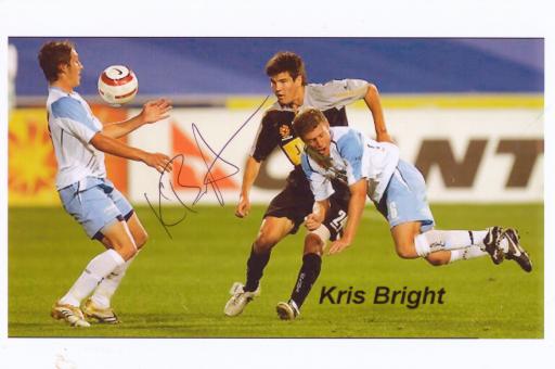 Kris Bright  Neuseeland  Fußball Autogramm  Foto original signiert 