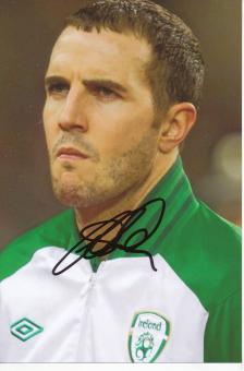 John O' Shea  Irland  Fußball Autogramm  Foto original signiert 