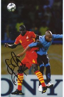 John Mensah  Ghana  Fußball Autogramm  Foto original signiert 