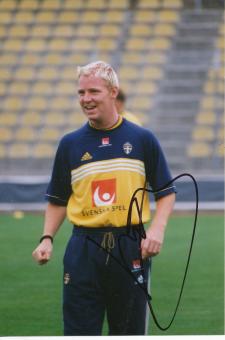 Jörgen Pettersson  Schweden  Fußball Autogramm  Foto original signiert 
