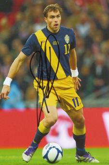 Johan Elmander  Schweden Fußball Autogramm  Foto original signiert 