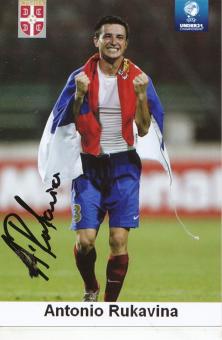 Antonio Rukavina  Serbien  Fußball Autogramm  Foto original signiert 