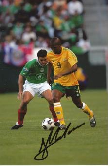 Aaron Mokoena  Südafrika  Fußball Autogramm  Foto original signiert 
