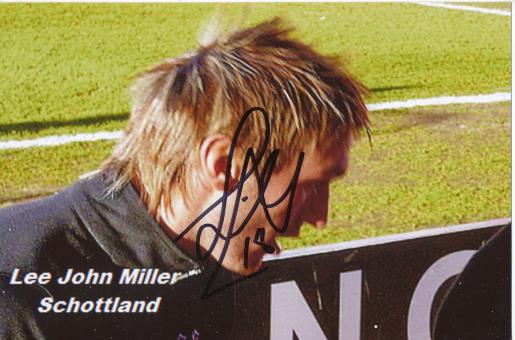 Lee John Miller   Schottland  Fußball Autogramm  Foto original signiert 
