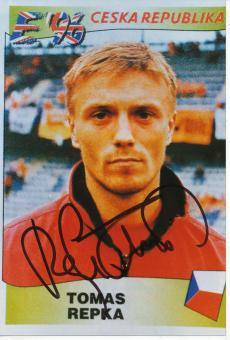 Thomas Repka  Tschechien  Fußball Autogramm  Foto original signiert 