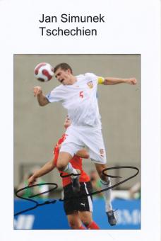 Jan Simunek  Tschechien  Fußball Autogramm  Foto original signiert 