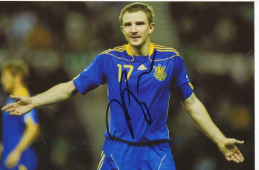 Oleksandr Kucher  Ukraine  Fußball Autogramm  Foto original signiert 
