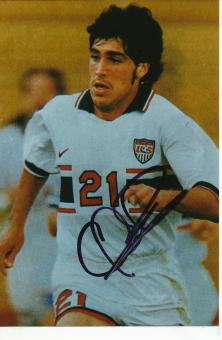 Claudio Reyna  USA  Fußball Autogramm  Foto original signiert 