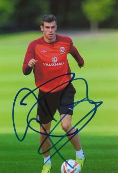 Gareth Bale  Wales Fußball Autogramm  Foto original signiert 