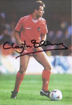 Clayton Blackmore  Wales Fußball Autogramm  Foto original signiert 