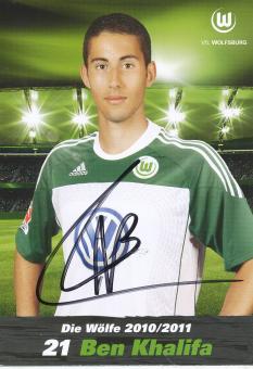 Ben Khalifa  2010/2011 VFL Wolfsburg  Fußball Autogrammkarte  original signiert 