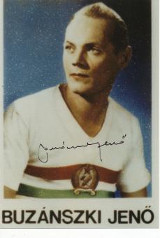Jenö Buzanszki † 2015  Ungarn  WM 1954 Fußball Autogramm Foto original signiert 