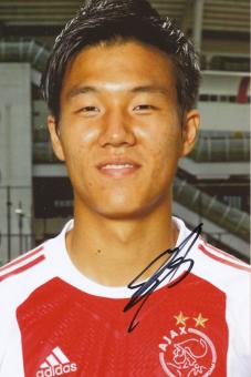 Hynn Jun Suk  Ajax Amsterdam  Fußball Autogramm  Foto original signiert 