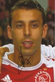 Mounir Elhamdaoui  Ajax Amsterdam  Fußball Autogramm  Foto original signiert 