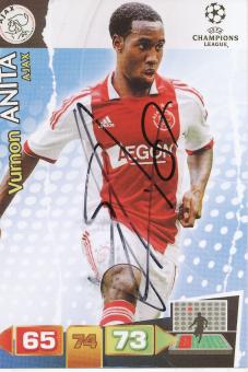 Vurnon Anita  Ajax Amsterdam  Fußball Autogramm  Foto original signiert 