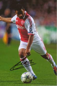 Lorenzo Ebecilio  Ajax Amsterdam  Fußball Autogramm  Foto original signiert 