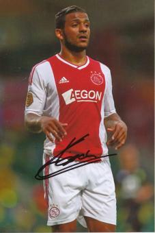 Lorenzo Ebecilio  Ajax Amsterdam  Fußball Autogramm  Foto original signiert 