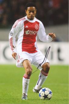 Urby Emanuelson  Ajax Amsterdam  Fußball Autogramm  Foto original signiert 