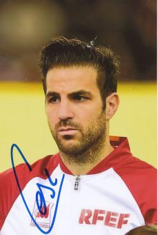 Cesc Fabregas  Spanien  Fußball Autogramm  Foto original signiert 
