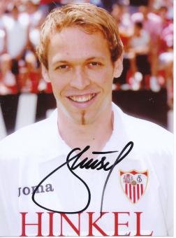 Andreas Hinkel  FC Sevilla  Fußball Autogramm Foto original signiert 
