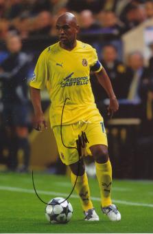 Marcos Senna  FC Villarreal  Fußball Autogramm Foto original signiert 