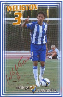 Weligton  FC Malaga  Fußball Autogramm Foto original signiert 