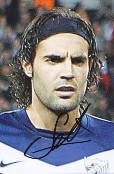 Sergio Sanchez  FC Malaga  Fußball Autogramm Foto original signiert 