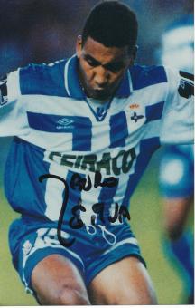 Mauro Silva  Deportivo La Coruna  Fußball Autogramm Foto original signiert 