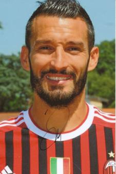 Gianluca Zambrotta  AC Mailand Fußball Autogramm Foto original signiert 