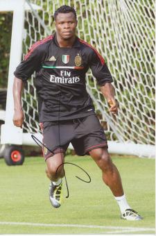 Sulley Muntari   AC Mailand Fußball Autogramm Foto original signiert 