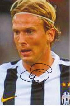 Christian Poulsen  Juventus Turin  Fußball Autogramm Foto original signiert 