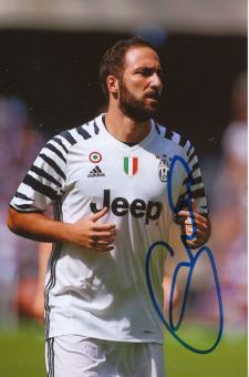 Gonzalo Higuain  Juventus Turin  Fußball Autogramm Foto original signiert 