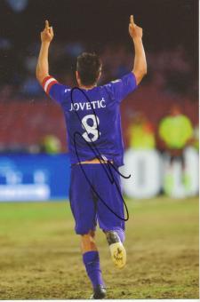 Stefan Jovetic  AC Florenz  Fußball Autogramm Foto original signiert 