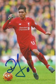 Roberto Firmino FC Liverpool  Fußball Autogramm Foto original signiert 