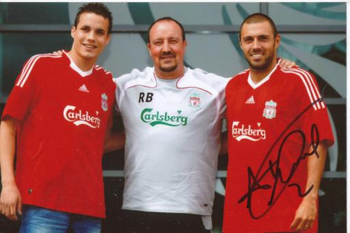 Andrea Dossena  FC Liverpool  Fußball Autogramm Foto original signiert 
