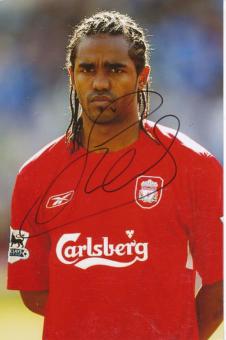 Florent Pongolle  FC Liverpool  Fußball Autogramm Foto original signiert 