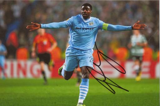 Kolo Toure  Machester City  Fußball Autogramm Foto original signiert 