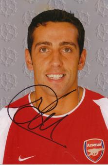 Edu  FC Arsenal London  Fußball Autogramm Foto original signiert 