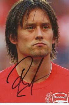 Tomas Rosicky  FC Arsenal London  Fußball Autogramm Foto original signiert 