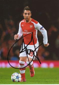 Santi Cazorla  FC Arsenal London  Fußball Autogramm Foto original signiert 